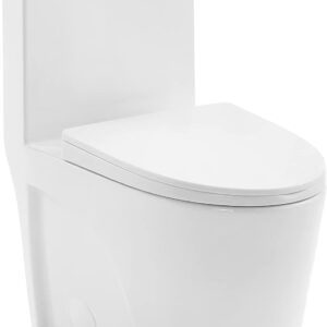 Swiss Madison Well Made Forever SM-1T254 St. Tropez One Piece Toilet, 26.6 x 15 x 31 inches, Glossy White